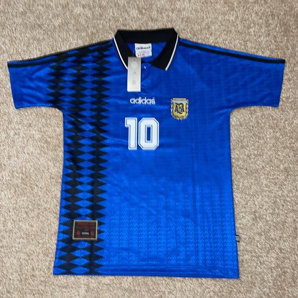 Adidas Argentina Leo Messi 1994 Retro Men’s Away Soccer Jersey🆕 - Picture 3 of 9